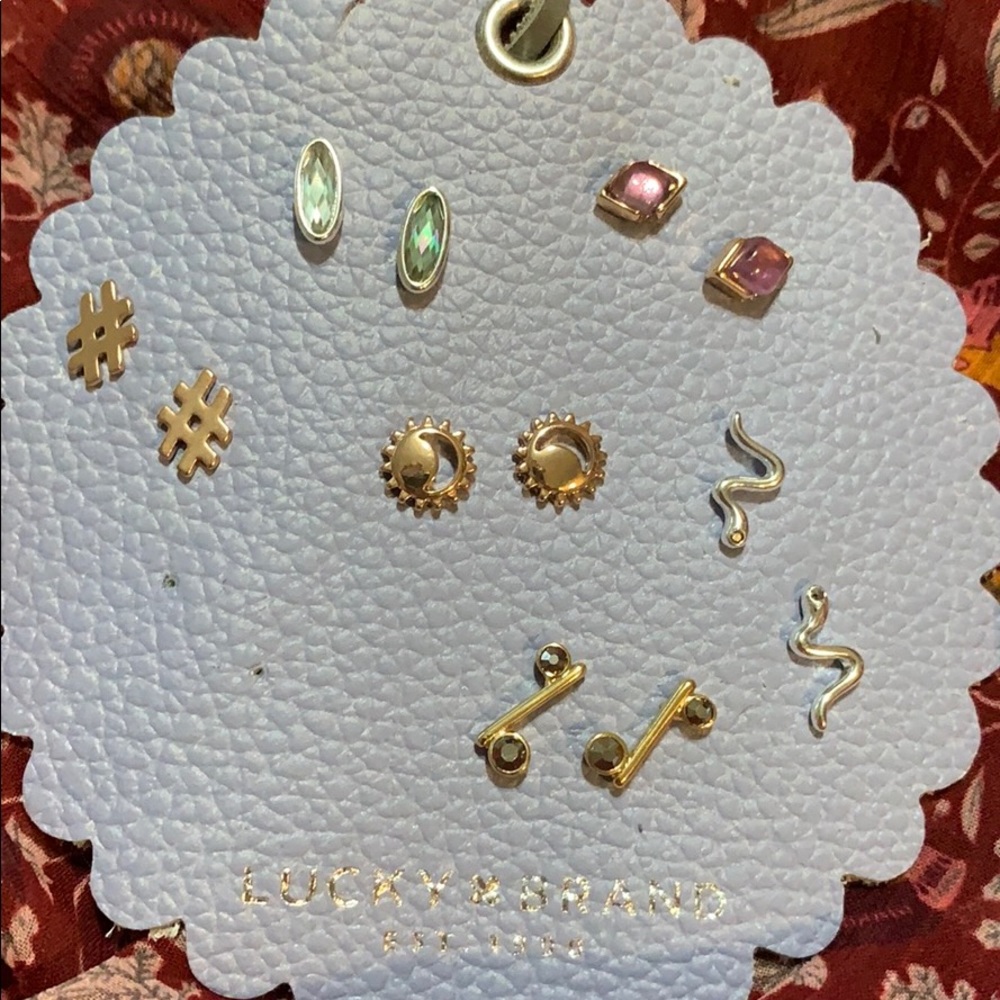 🔥PRICE DROP! Lucky Brand 6 pack- small earrings